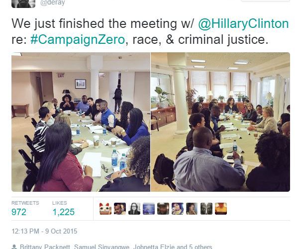 Hillary Clinton had a Contentious Meeting with ‘Young Black Radicals’ and Black Lives Matter Activists