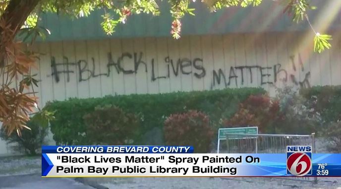 ‘Black Lives Matter’ Vandalism at a Florida Public Library