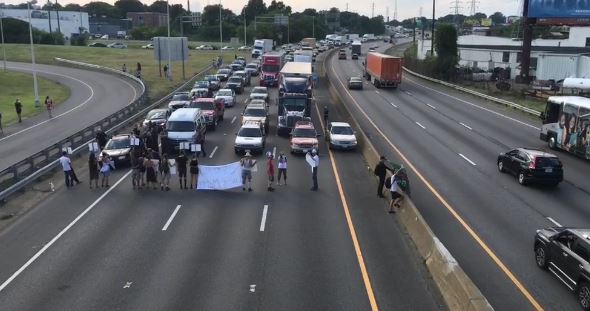 Five Days in Jail for Thirteen Protesters who Blocked Highway in Richmond, Virginia